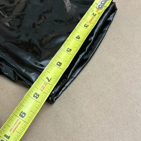 Forever 21 Black Glossy Vinyl Biker Shorts - Picture 6 of 7